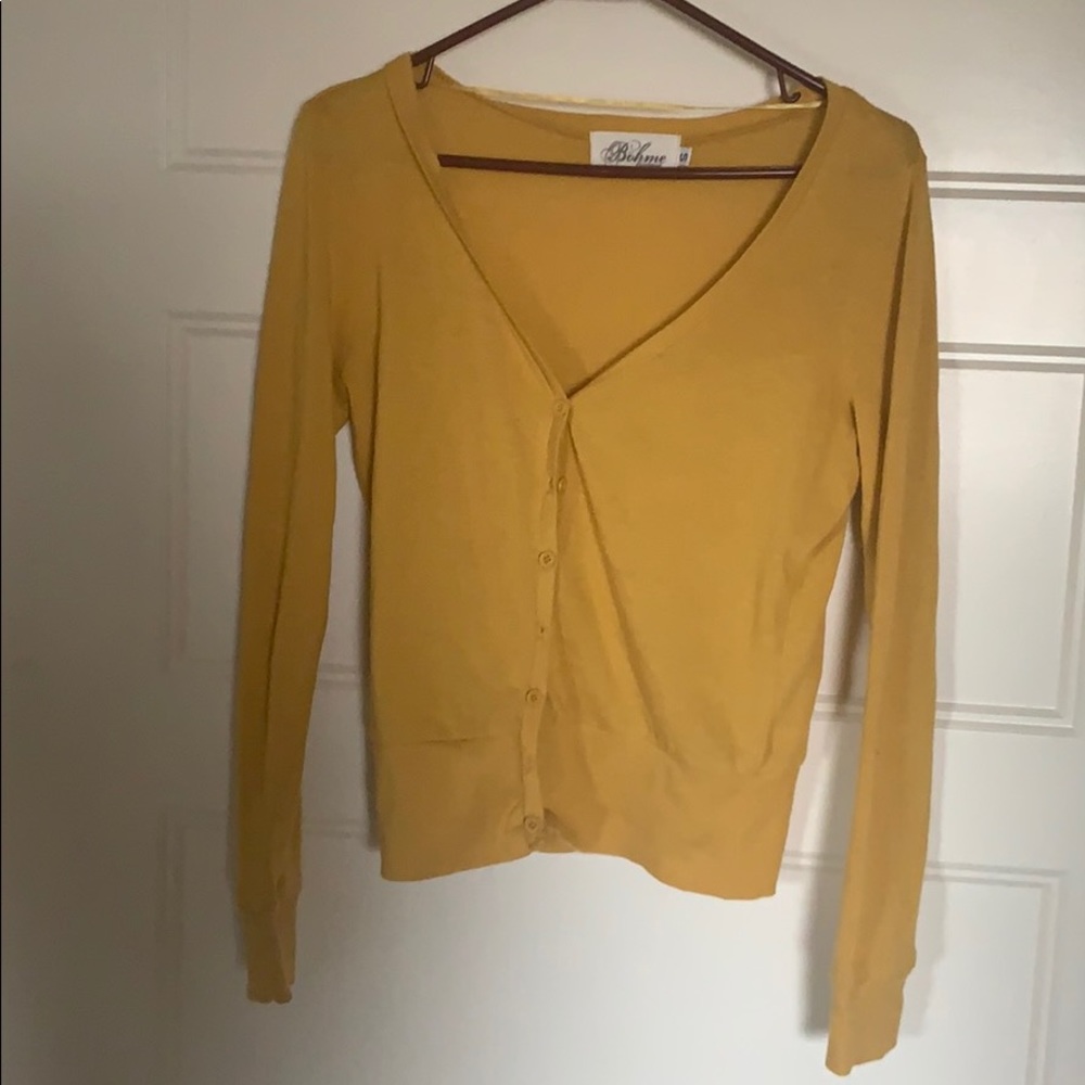 Bohme yellow cardi